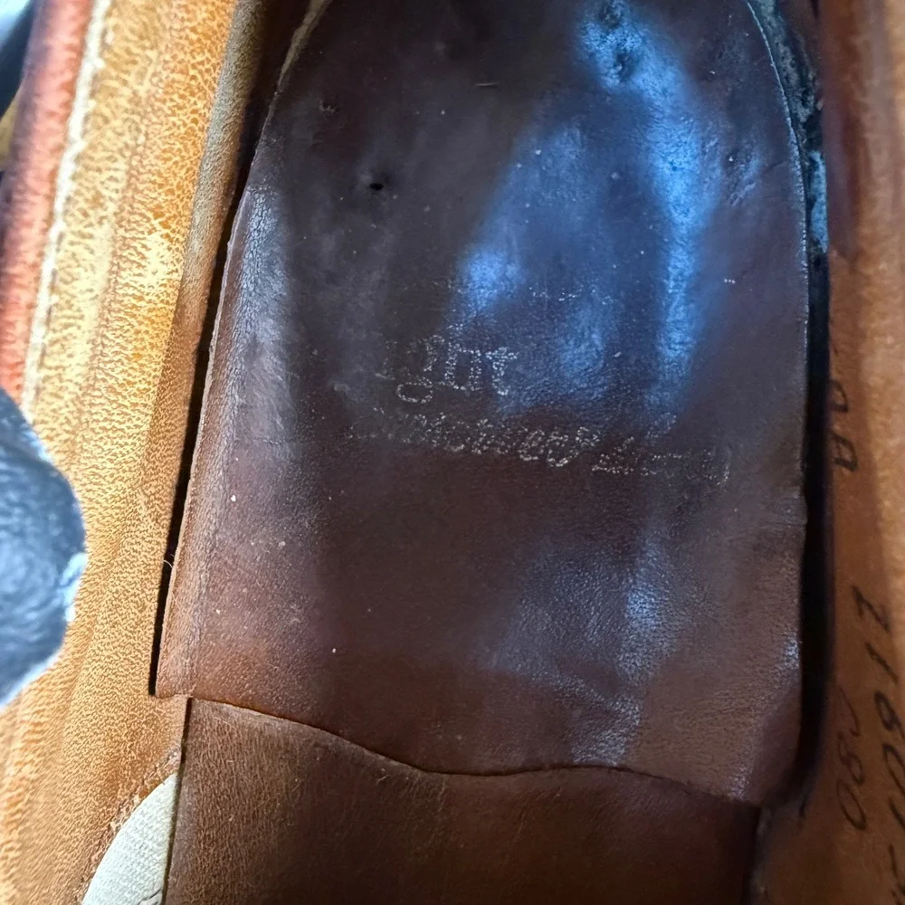 E.T. Wright Z16013M Brown‎ Leather Oxford Shoes Mens 9.5 AA Narrow